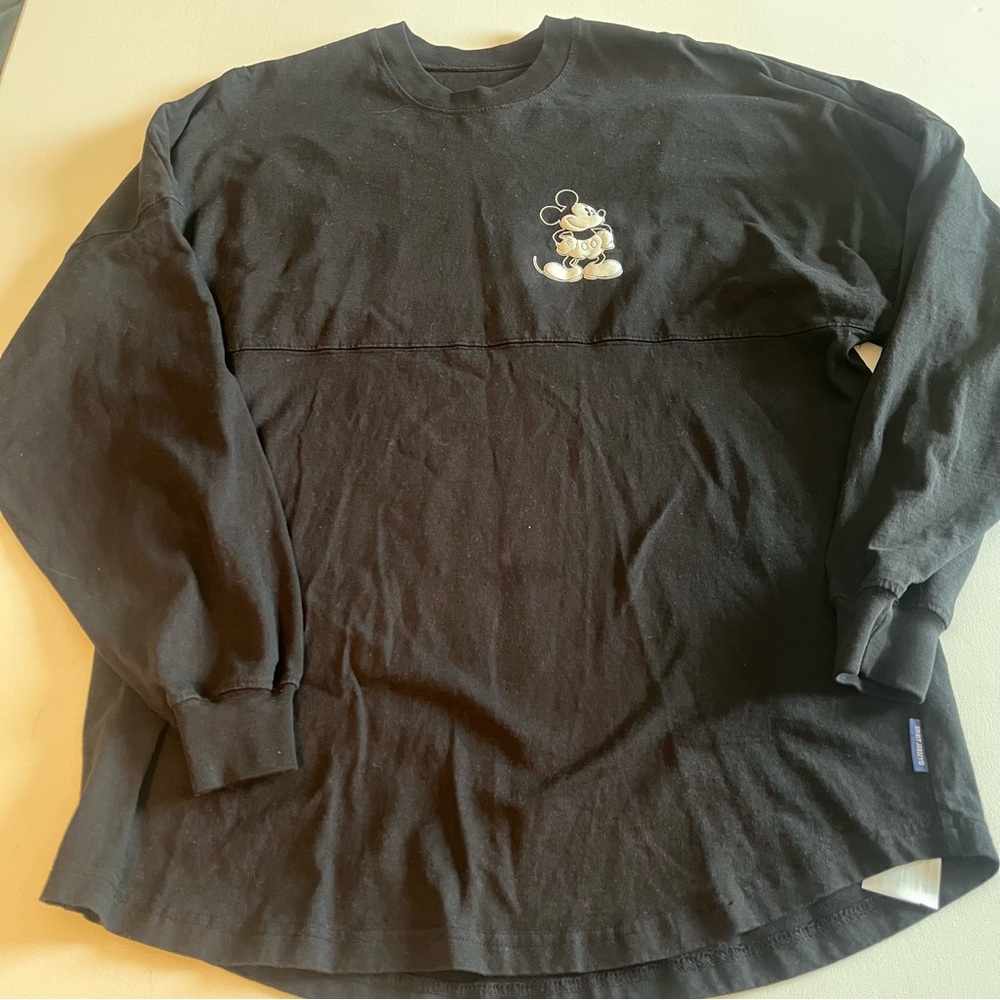 VTG Disney Spirit Jersey Black Mickey Mouse Medium